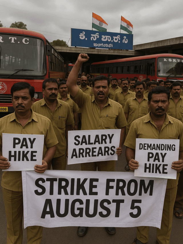 Bus Strike in Karnataka: KSRTC Unions Begin Indefinite Protest from August 5