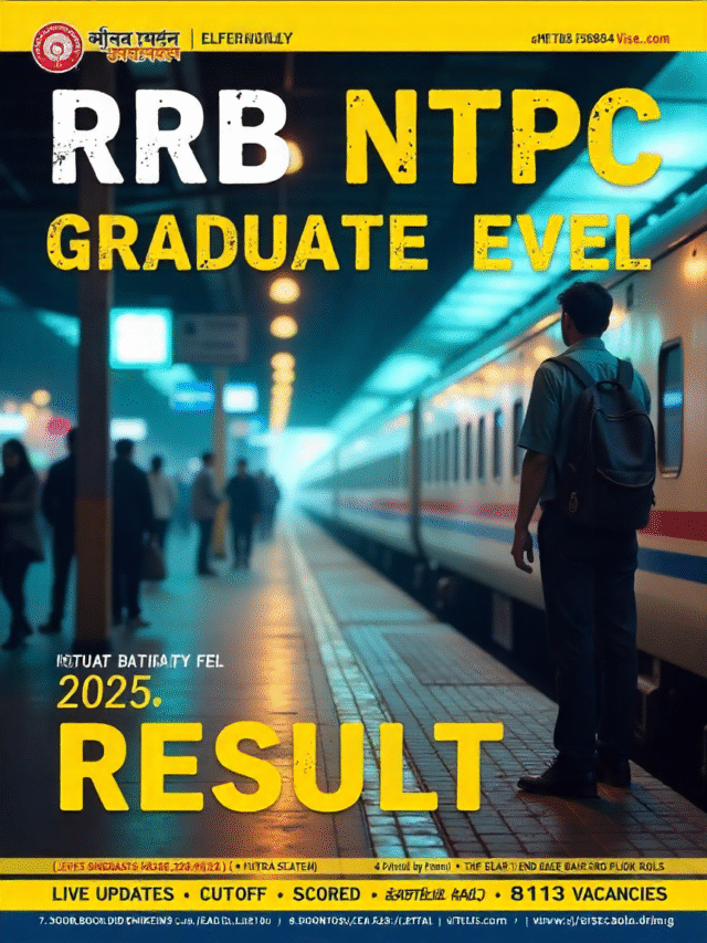 RRB NTPC Graduate Level Exam Result 2025: Live Updates, Cut-Off, Scorecard & Vacancy Details